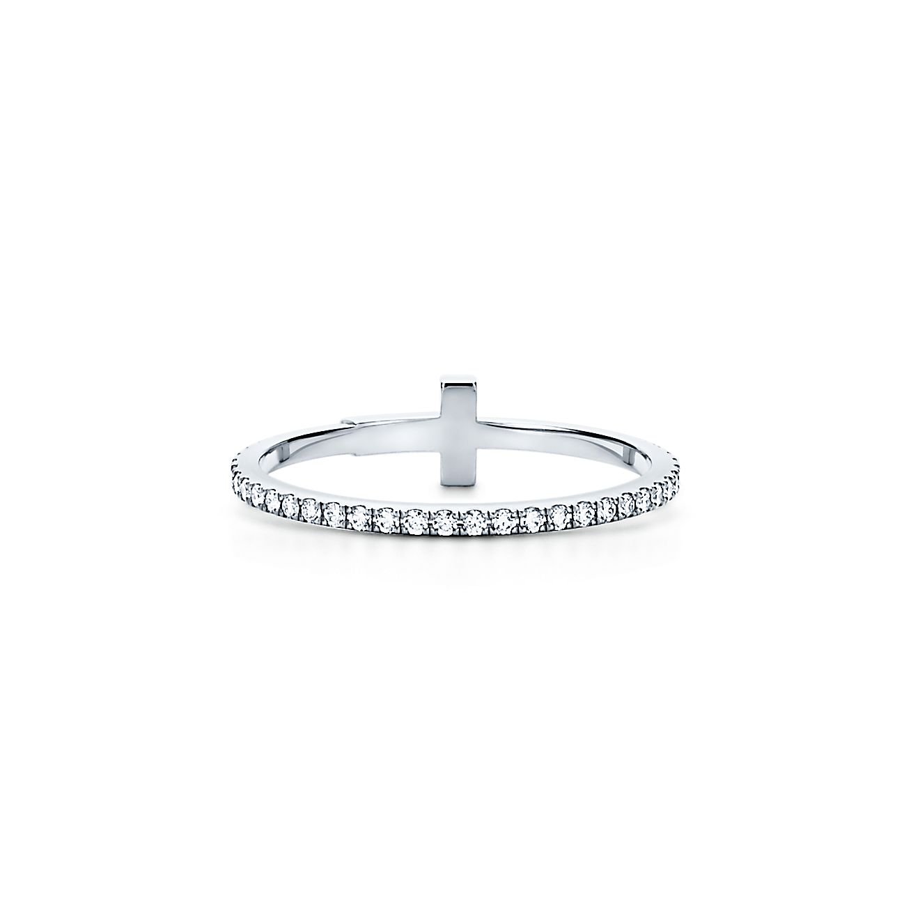 Tiffany Diamond Wire 18K Gold Ring