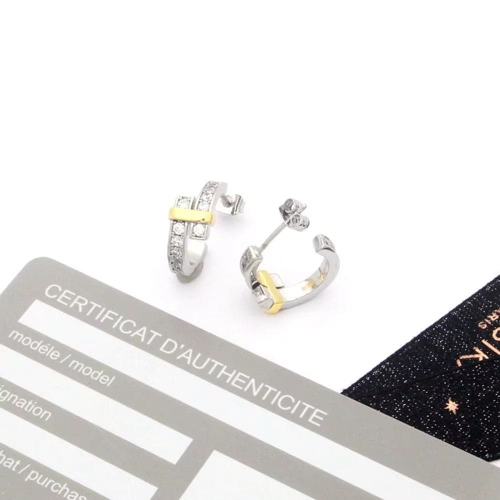 Tiffany Edge Hoop 18K Gold Earrings
