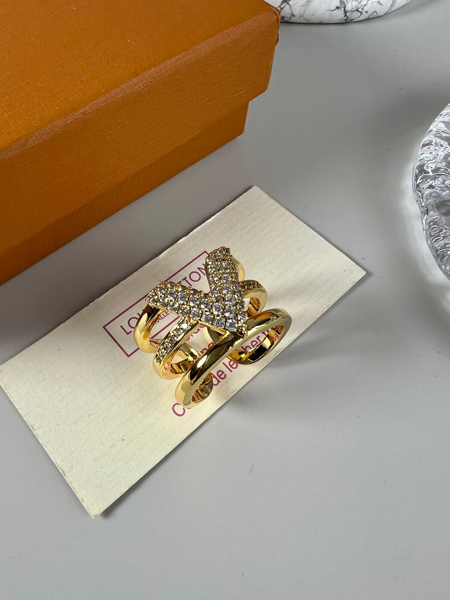 Louis Vuitton Volt 18K Gold Ring