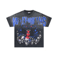 VALE USA Panther & Skull Washed Black Graphic T-Shirt — hero