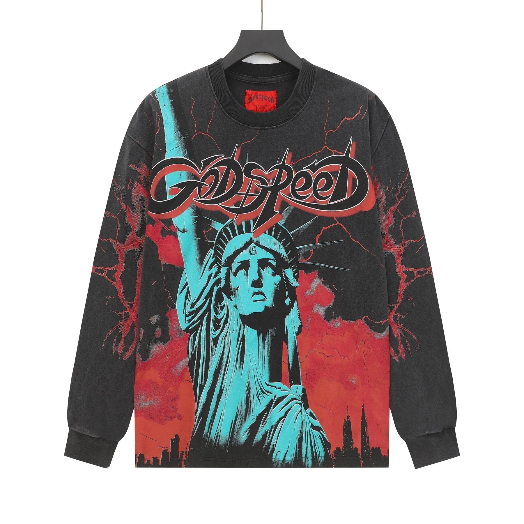 Godspeed Lightning Graphic Long-Sleeve T-Shirt — front
