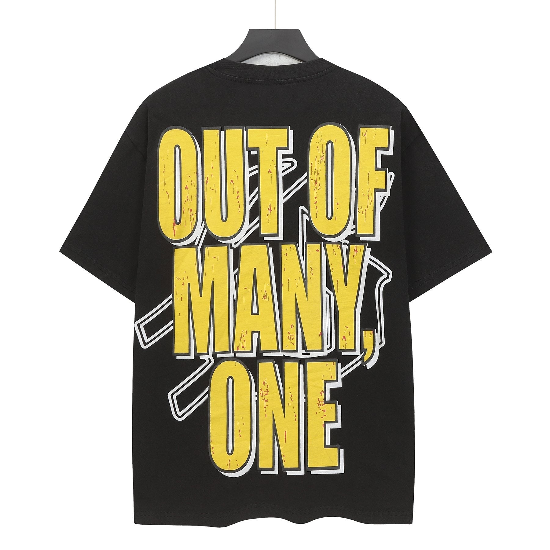 Godspeed Out of Many Graphic T-Shirt — back