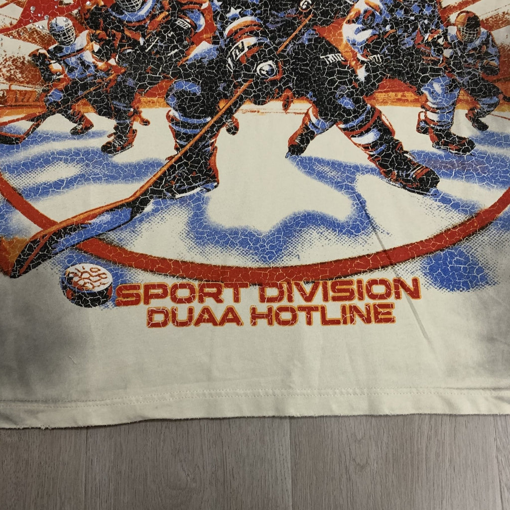 Rough Play Goal Hockey Tie-Dye Graphic T-Shirt — detail