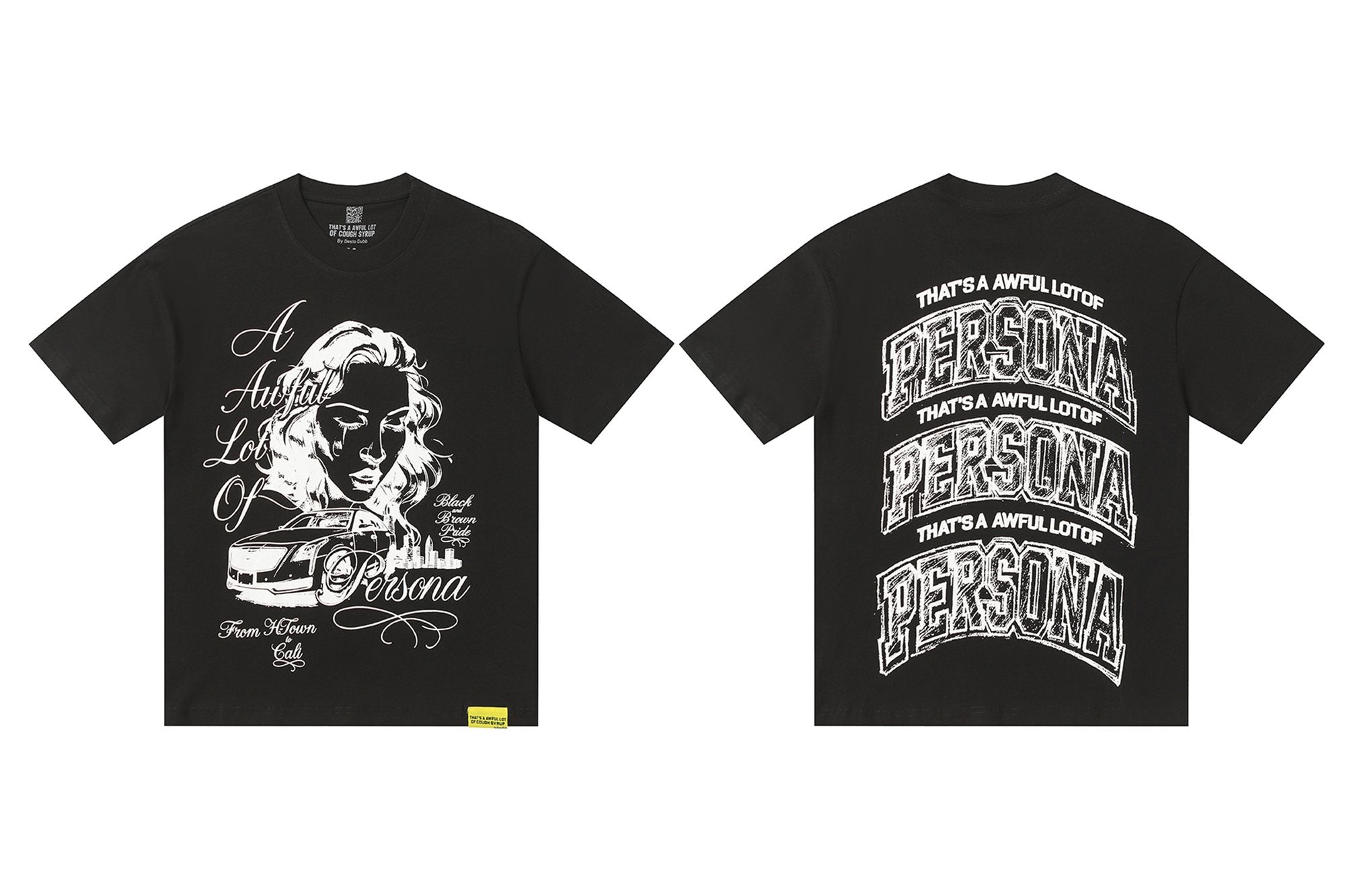 THAT'S A AWFUL LOT OF COUGH SYRUP Persona Graphic Short-Sleeve T-Shirt — hero