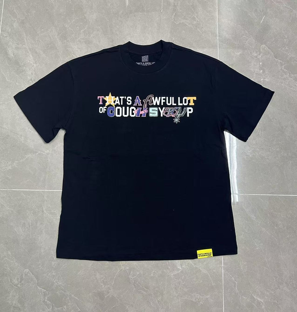 THAT'S A AWFUL LOT OF COUGH SYRUP Front & Back Graphic T-Shirt — hero