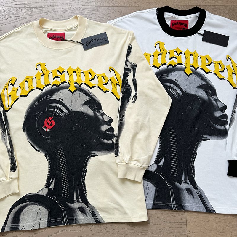 Godspeed Robot Graphic Long-Sleeve T-Shirt — context