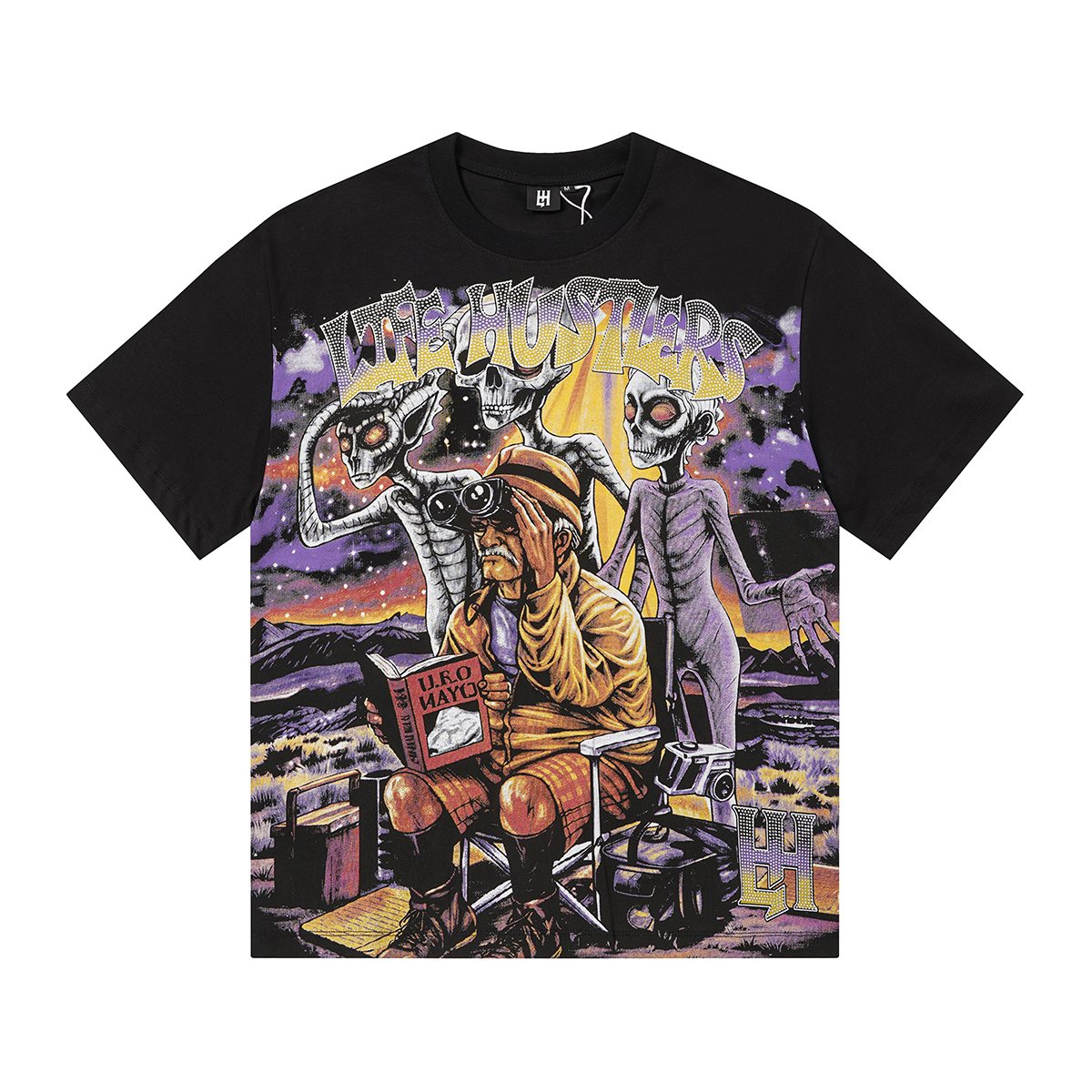 Life Hustlere No Days Off Alien UFO Graphic T-Shirt — hero
