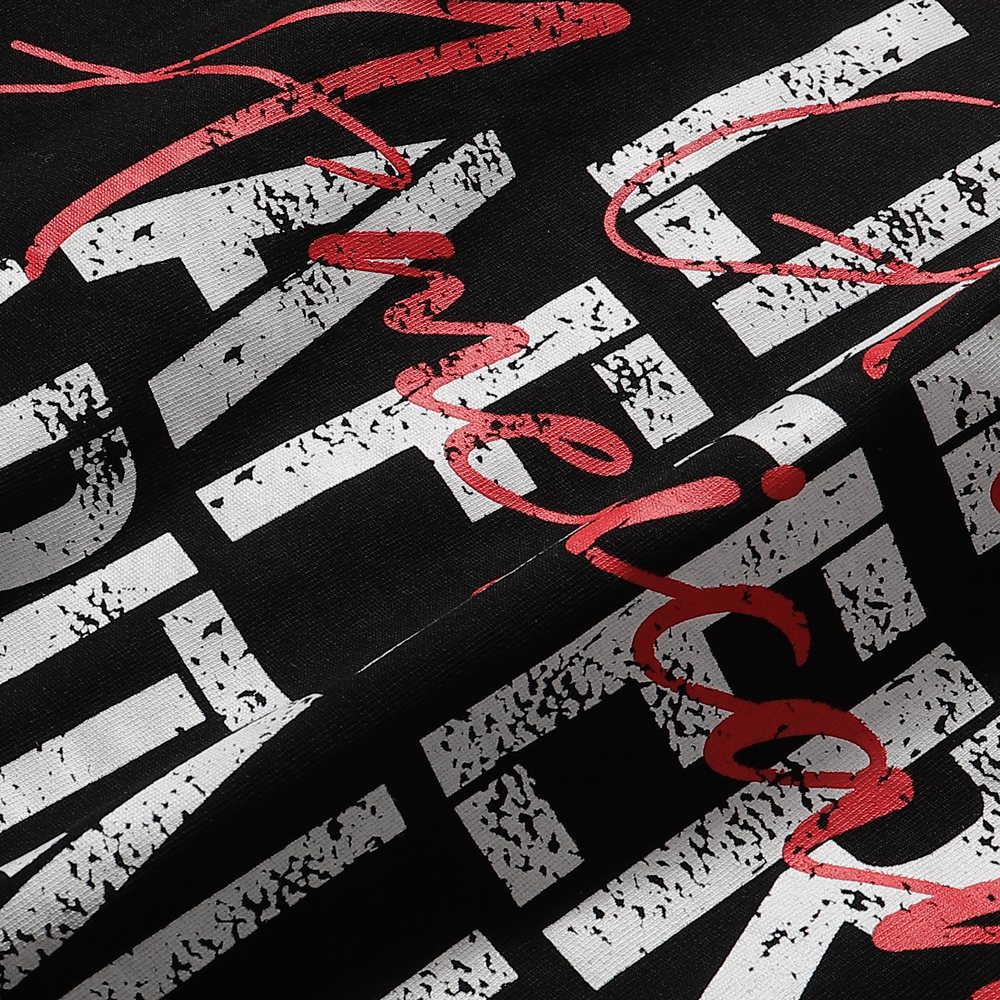 RARE PEACE Mad World Graphic Short-Sleeve T-Shirt — detail