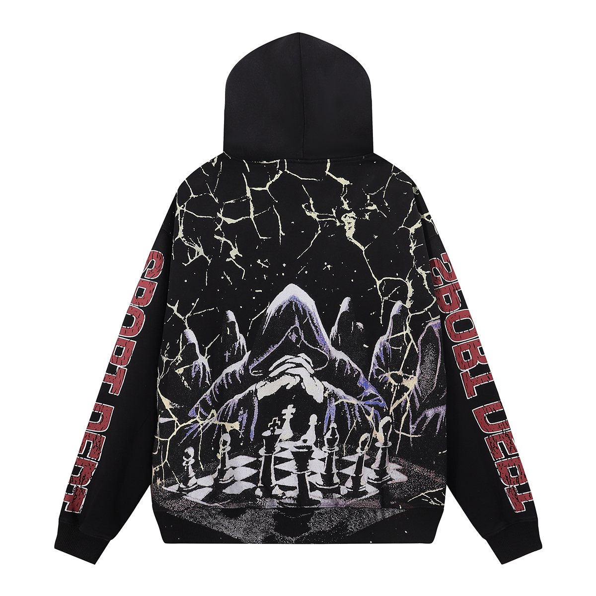 VALE USA Sport Dept Chess Graphic Zip Hoodie — back