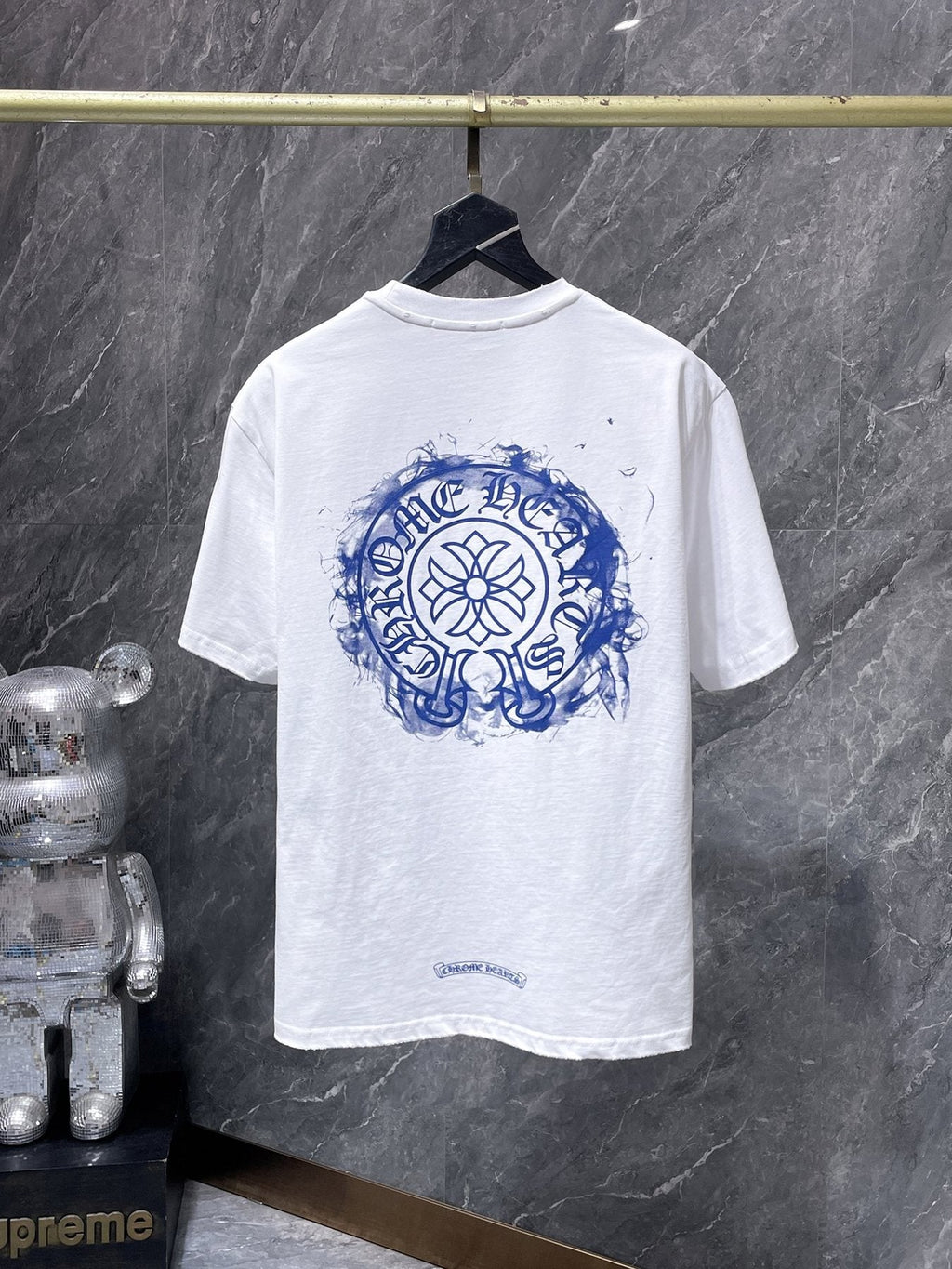 Chrome Hearts Cross Floral Back Graphic T-Shirt — back