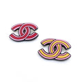 Chanel Pink 18K Gold Earrings