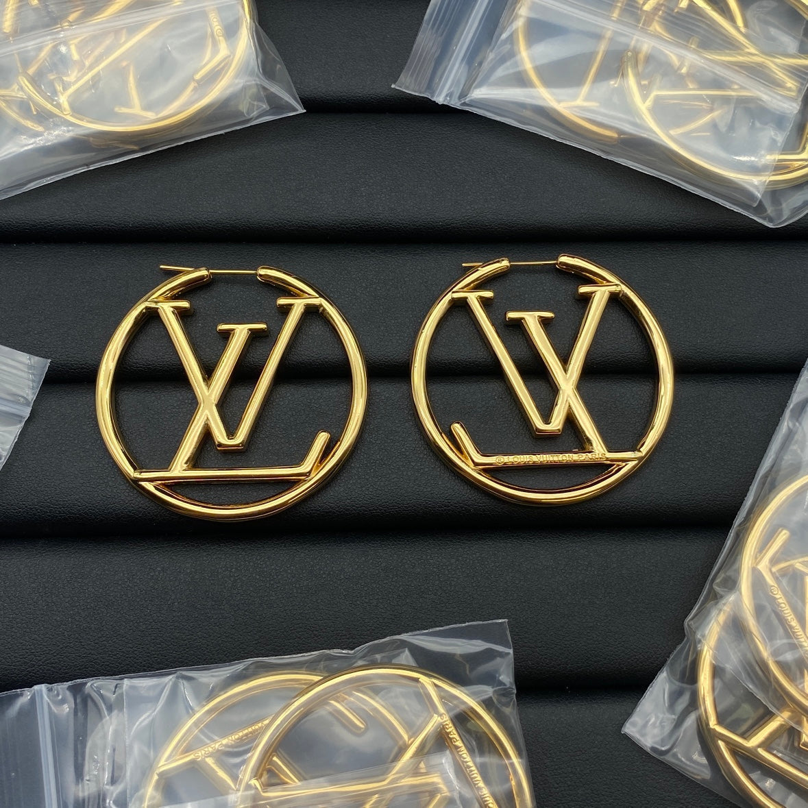 Louis Vuitton Louise Hoop 18K Gold Earrings