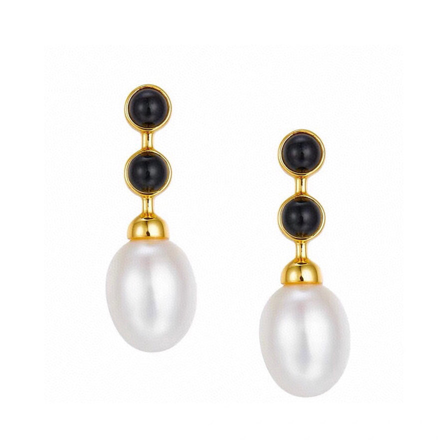 Bvlgari Pearl 18K Gold Earrings