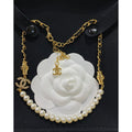 Chanel Pearl Chain 18K Gold Necklace