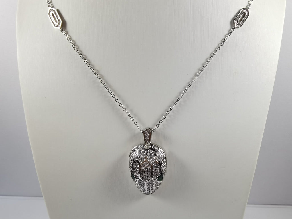 Bvlgari Serpenti Emerald 18K Gold Necklace