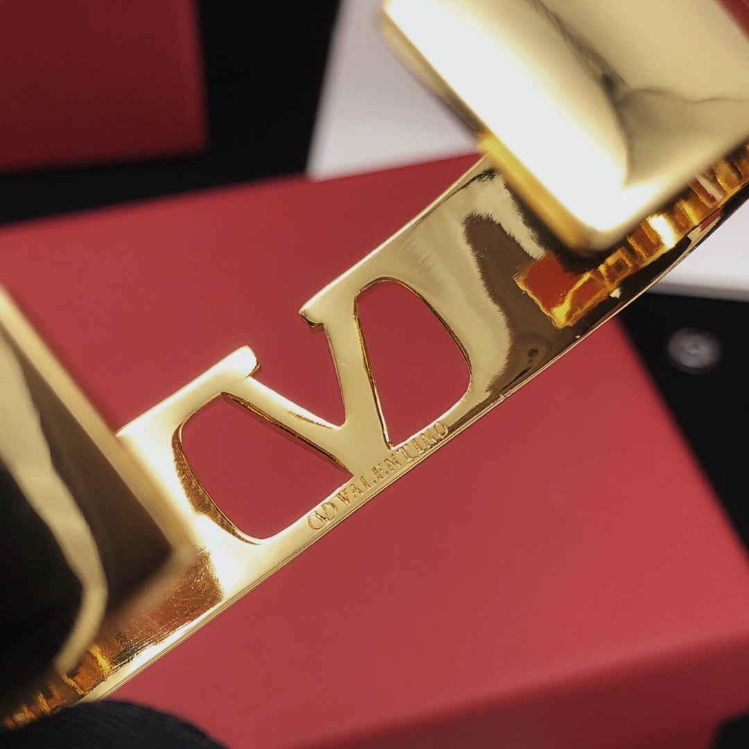 Valentino Cuff 18K Gold Bracelet