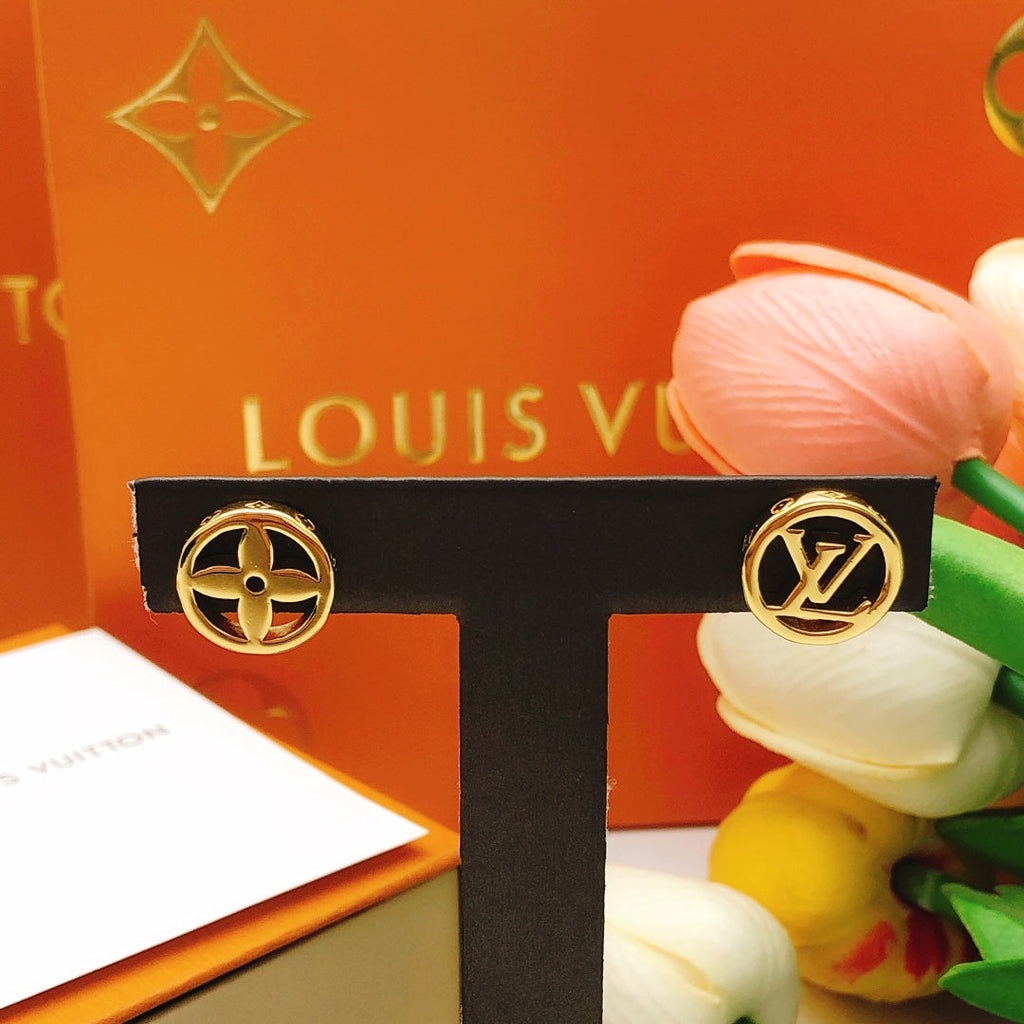 Louis Vuitton Blossom 18K Gold Earrings
