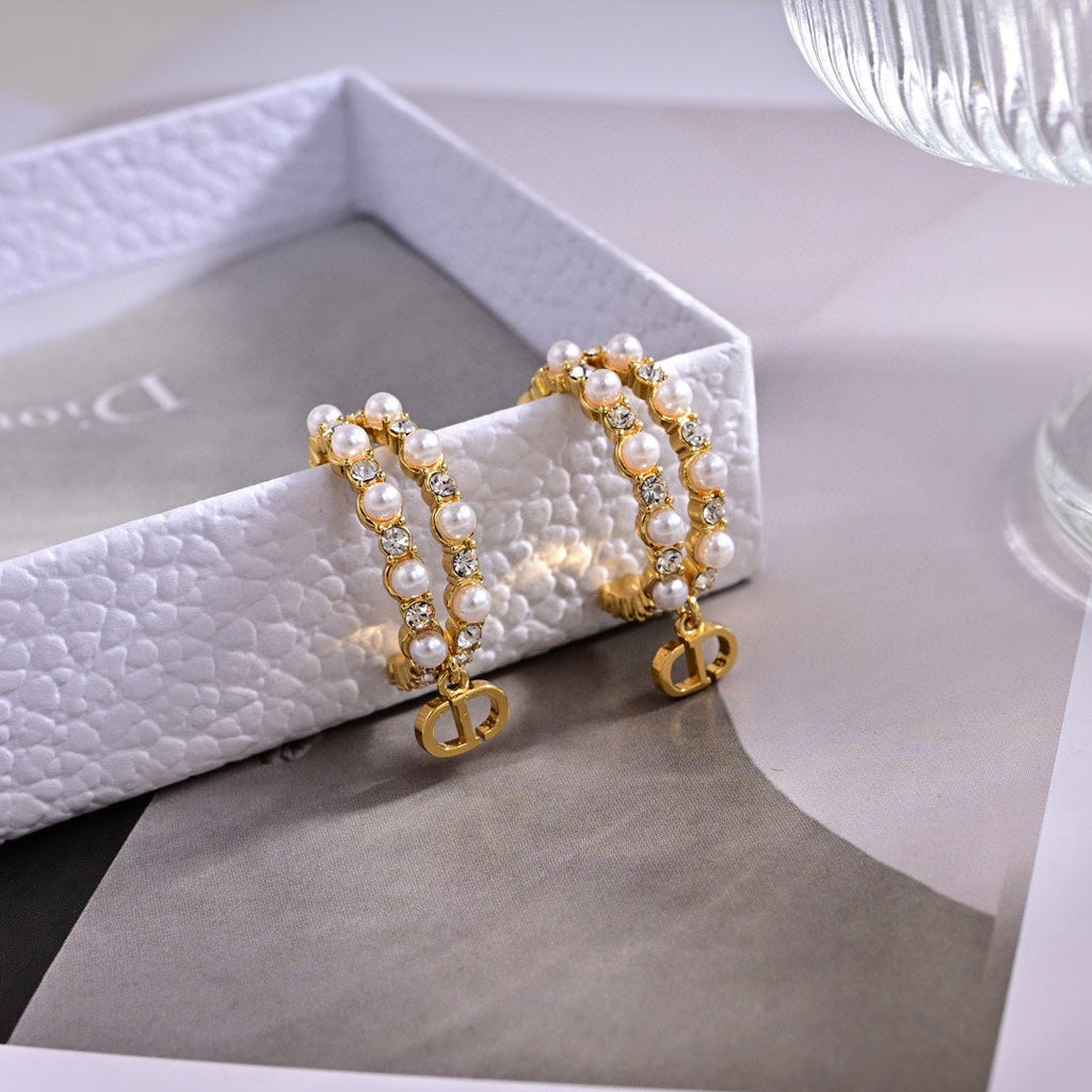 Dior Petit Treasure 18K Gold Earrings
