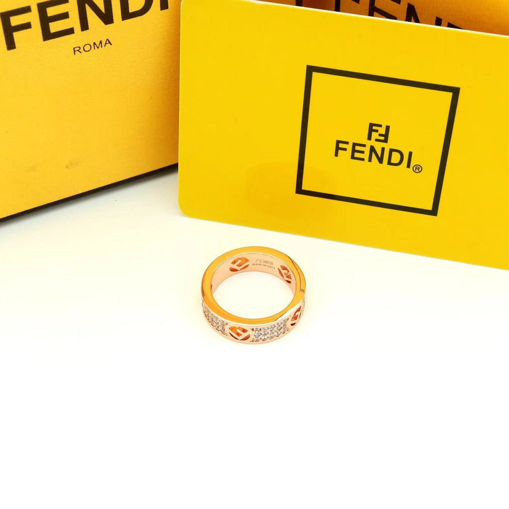 Fendi Is 18K Rose Gold Ring
