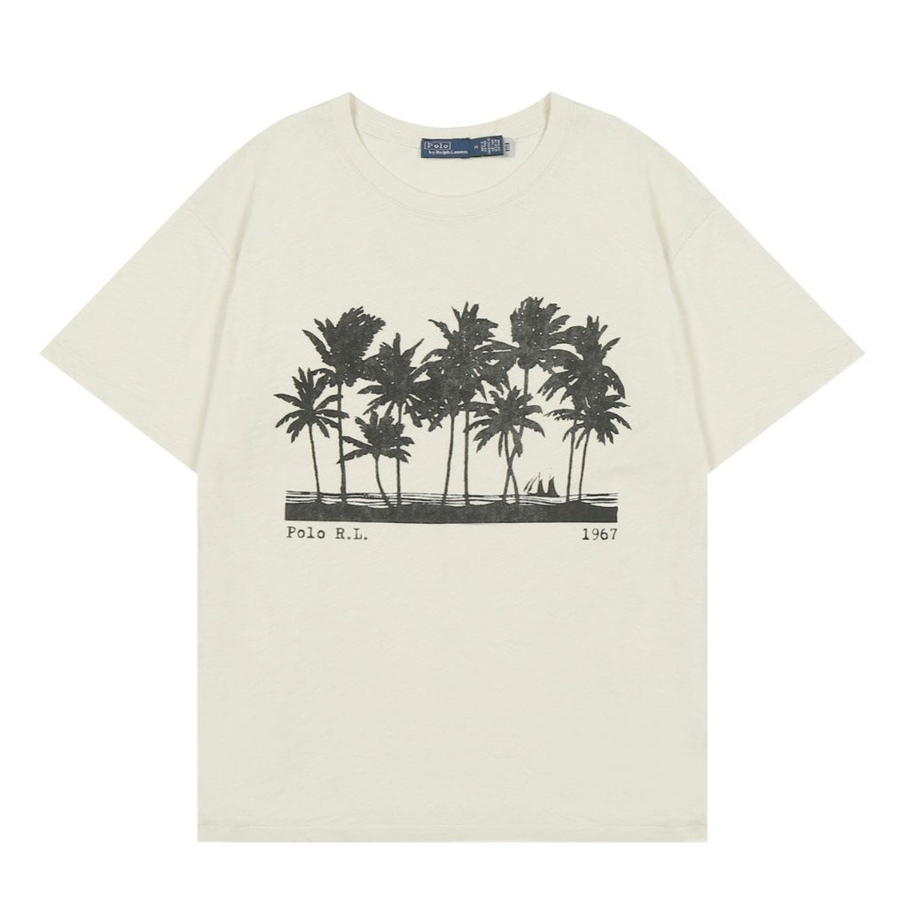Test2-Ralph Lauren Palm Tree Slub Cotton T-Shirt — hero